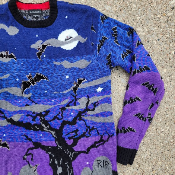Vintage Knit Halloween Bat Sweater - Picture 4 of 9